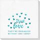 Confetti Hearts True Love Deville Napkins Image 3 of 3