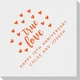 Confetti Hearts True Love Linen Like Napkins Image 2 of 3