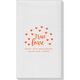 Confetti Hearts True Love Linen Like Guest Towels Image 2 of 3