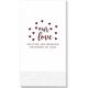 Confetti Hearts Our Love Guest Towels Image 3 of 5
