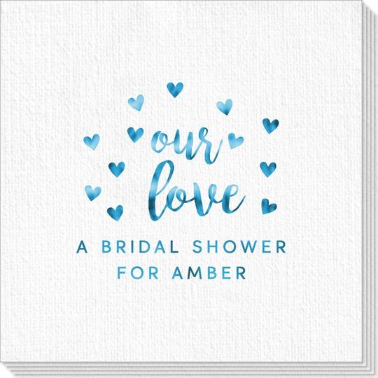 Confetti Hearts Our Love Deville Napkins