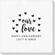 Confetti Hearts Our Love Deville Napkins Image 2 of 5