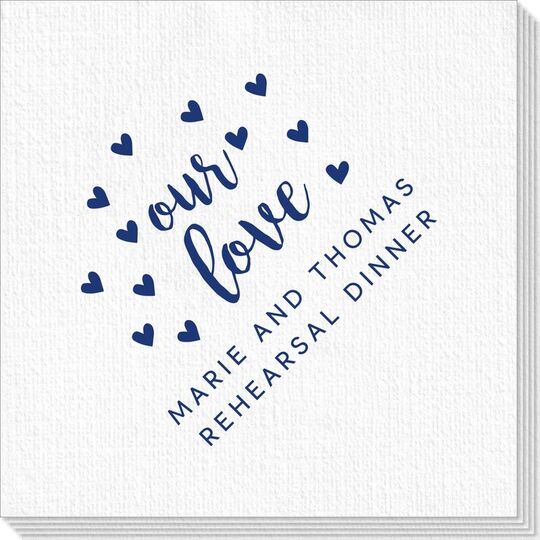 Confetti Hearts Our Love Deville Napkins