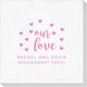 Confetti Hearts Our Love Deville Napkins Image 5 of 5