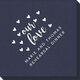 Confetti Hearts Our Love Linen Like Napkins Image 4 of 5