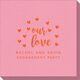 Confetti Hearts Our Love Linen Like Napkins Image 5 of 5