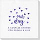 Confetti Hearts Our Day Deville Napkins Image 1 of 3