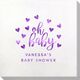 Confetti Hearts Oh Baby Bamboo Luxe Napkins Image 1 of 2