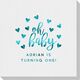 Confetti Hearts Oh Baby Linen Like Napkins Image 2 of 2