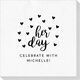 Confetti Hearts Her Day Deville Napkins Image 2 of 2