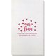 Confetti Hearts Our Love Bamboo Luxe Guest Towels Image 4 of 5