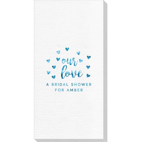 Confetti Hearts Our Love Deville Guest Towels