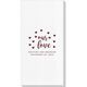 Confetti Hearts Our Love Deville Guest Towels Image 4 of 5