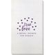 Confetti Hearts True Love Bamboo Luxe Guest Towels Image 1 of 3