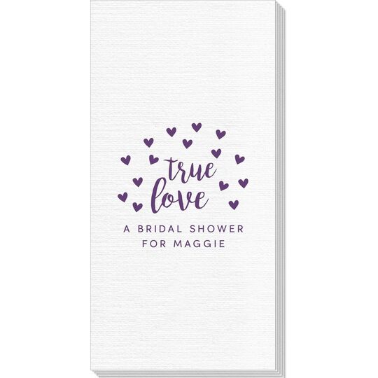 Confetti Hearts True Love Deville Guest Towels