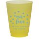 Confetti Hearts Our Love Colored Shatterproof Cups Image 1 of 5
