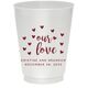 Confetti Hearts Our Love Colored Shatterproof Cups Image 3 of 5