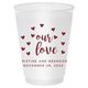 Confetti Hearts Our Love Shatterproof Cups Image 3 of 5