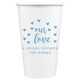 Confetti Hearts Our Love Paper Coffee Cups Image 1 of 5
