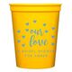 Confetti Hearts Our Love Stadium Cups Image 1 of 5