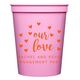 Confetti Hearts Our Love Stadium Cups Image 5 of 5