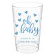Confetti Hearts Oh Baby Clear Plastic Cups Image 2 of 2