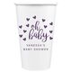 Confetti Hearts Oh Baby Paper Coffee Cups Image 1 of 2