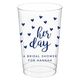 Confetti Hearts Her Day Clear Plastic Cups Image 1 of 2