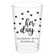 Confetti Hearts Her Day Clear Plastic Cups Image 2 of 2