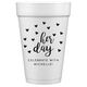 Confetti Hearts Her Day Styrofoam Cups Image 2 of 2