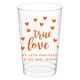 Confetti Hearts True Love Clear Plastic Cups Image 2 of 3