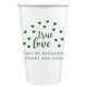 Confetti Hearts True Love Paper Coffee Cups Image 3 of 3