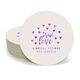 Confetti Hearts True Love Round Coasters Image 1 of 3