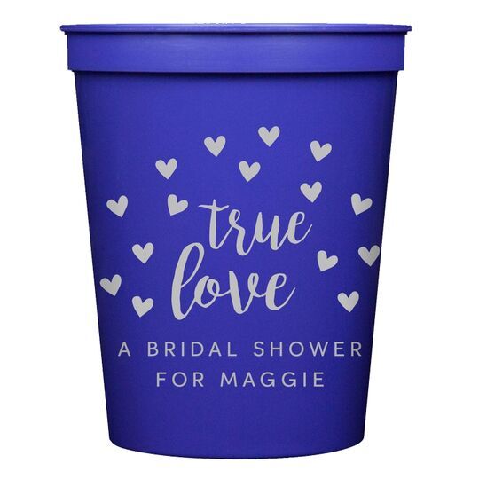 Confetti Hearts True Love Stadium Cups