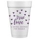 Confetti Hearts True Love Styrofoam Cups Image 1 of 3