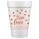 Confetti Hearts True Love Styrofoam Cups Image 2 of 3