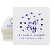 Confetti Hearts Our Day Square Coasters Image 1 of 3