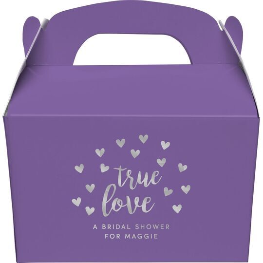 Confetti Hearts True Love Gable Favor Boxes