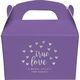 Confetti Hearts True Love Gable Favor Boxes Image 1 of 3