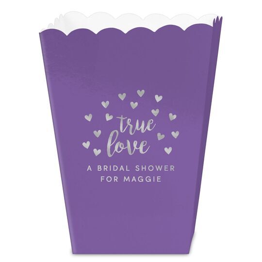 Confetti Hearts True Love Mini Popcorn Boxes