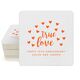 Confetti Hearts True Love Square Coasters Image 2 of 3