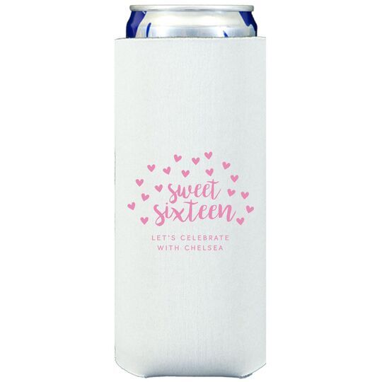Confetti Hearts Sweet Sixteen Collapsible Slim Huggers
