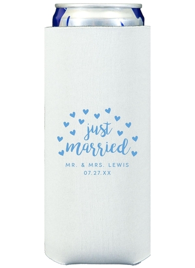 Confetti Hearts Just Married Collapsible Slim Huggers