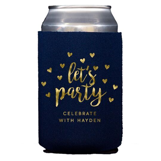 Confetti Hearts Let's Party Collapsible Huggers