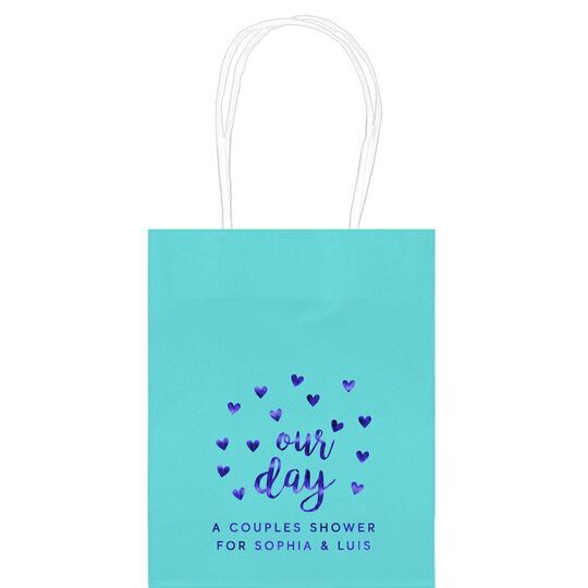 Confetti Hearts Our Day Mini Twisted Handled Bags