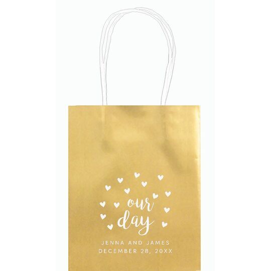 Confetti Hearts Our Day Mini Twisted Handled Bags