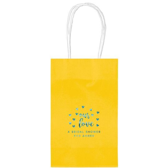 Confetti Hearts Our Love Medium Twisted Handled Bags