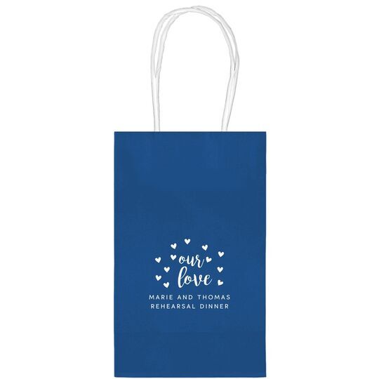 Confetti Hearts Our Love Medium Twisted Handled Bags