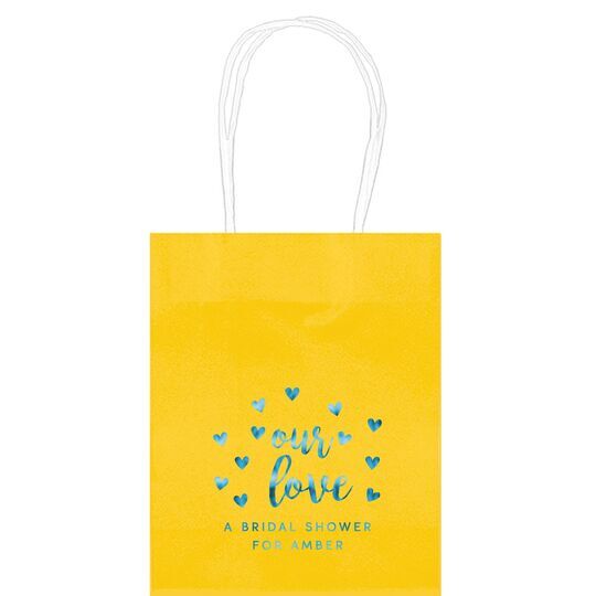 Confetti Hearts Our Love Mini Twisted Handled Bags