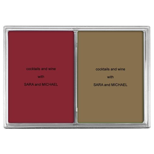 Simple Name Double Deck Playing Cards